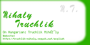 mihaly truchlik business card